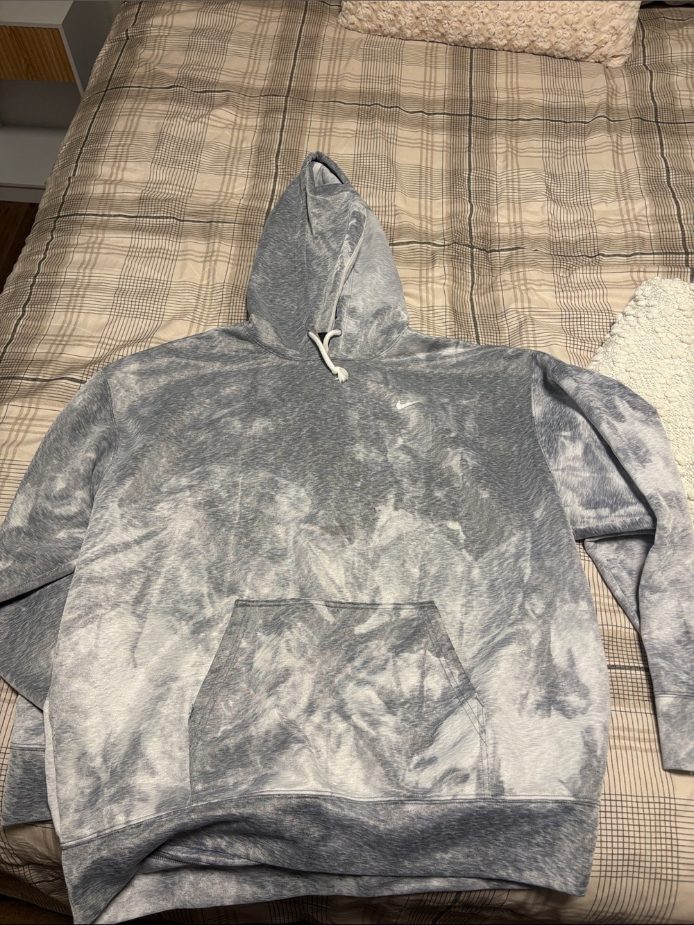 Nike Gray Tie-Dye Crewneck Sweatshirt